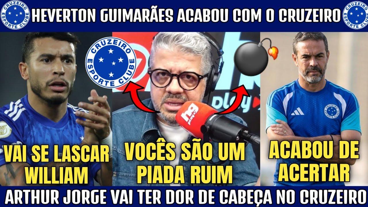 😡🤬 HEVERTON GUIMARÃES ZUANDO OS PALHAÇOS DO CRUZEIRO ! CRUZEIRO COM RISCO DE SÉRIE B E ARTHUR JORGE.