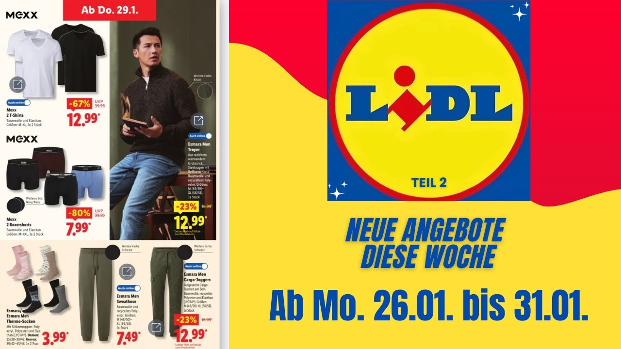 LIDL Angebote 26.01.–31.01. Teil 2 | Neuer LIDL Prospekt | Top Angebote Diese Woche