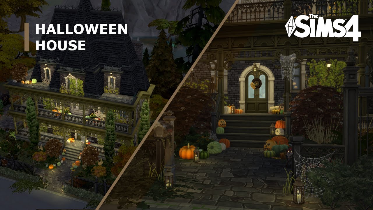 Halloween Home | Sims 4 speed build | No CC
