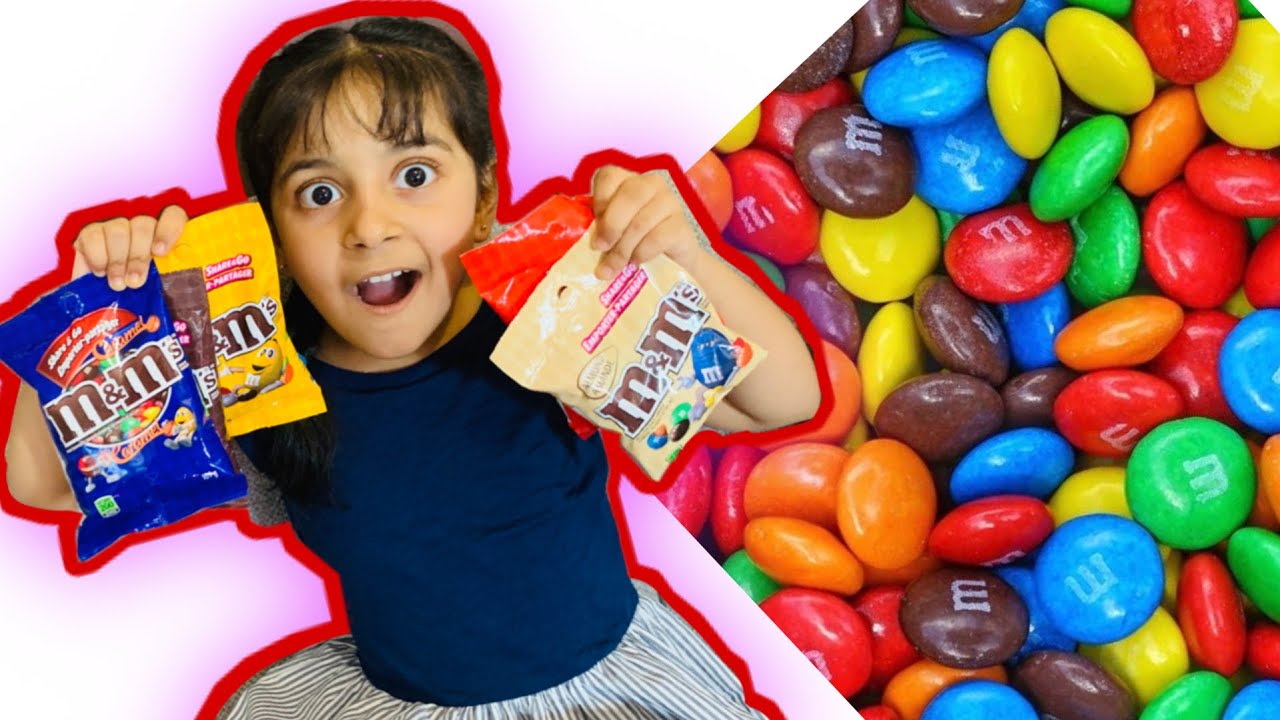 Learning colours & shapes with M&Ms for Kids & Toddlers