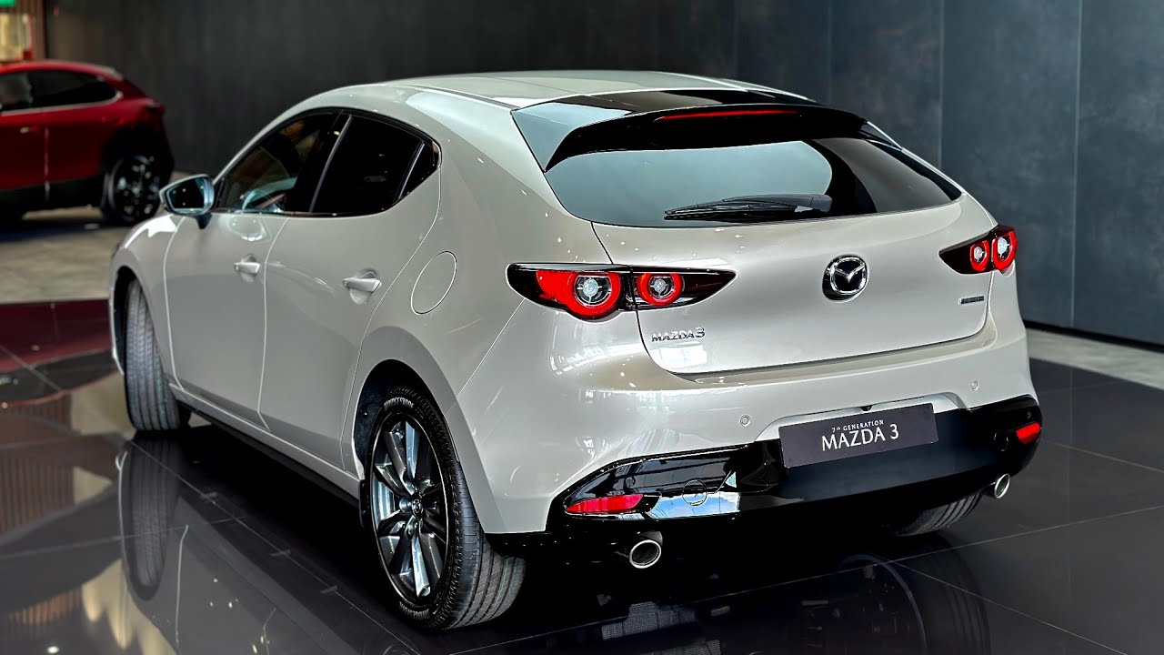 2024 Mazda 3 Luxury Hatchback - Platinum Quartz color | In-Depth Walk-around