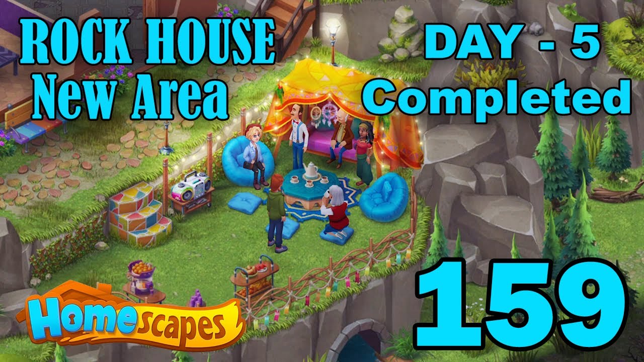 Homescapes New Area Rock House - Day 5 Completed - Part 159
