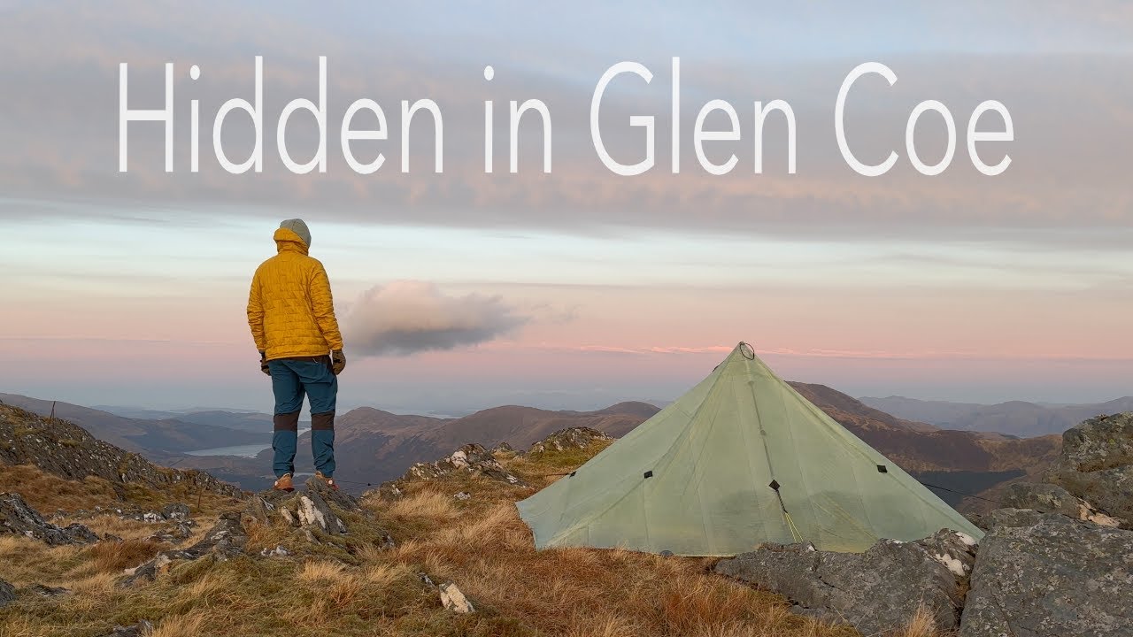 Backpacking and Wild Camping in a remote part of Scotland's famous Glen Coe