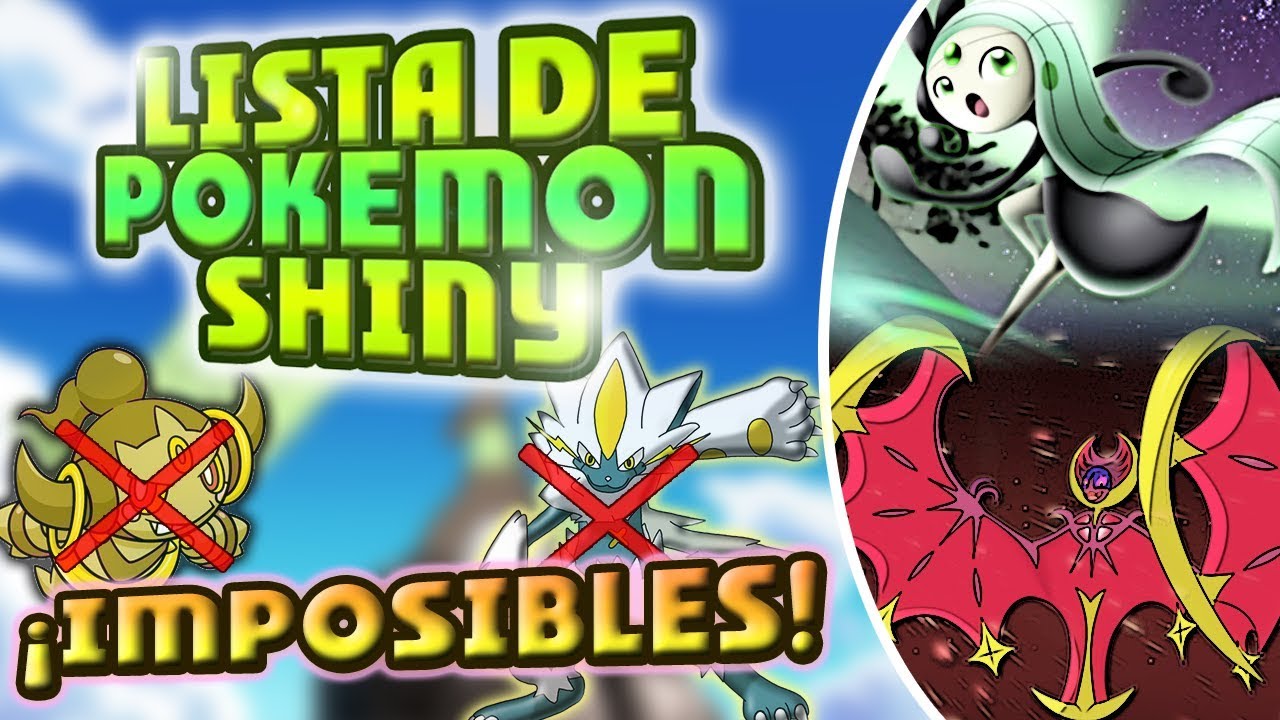 GUÍA DE POKÉMON SHINYS IMPOSIBLES: POR JUEGO, POR EVENTO, POKÉMON LEGENDARIOS Y COMUNES