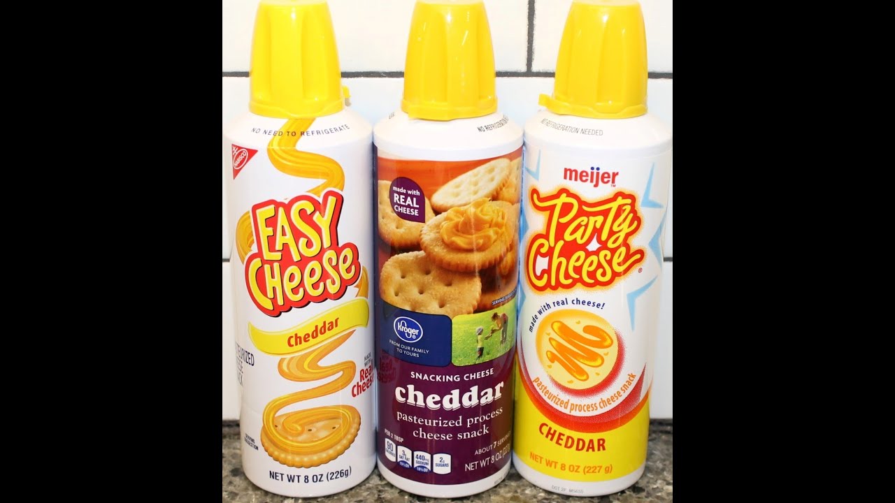 Canned Cheddar Cheese Comparison: Nabisco vs Kroger vs Meijer