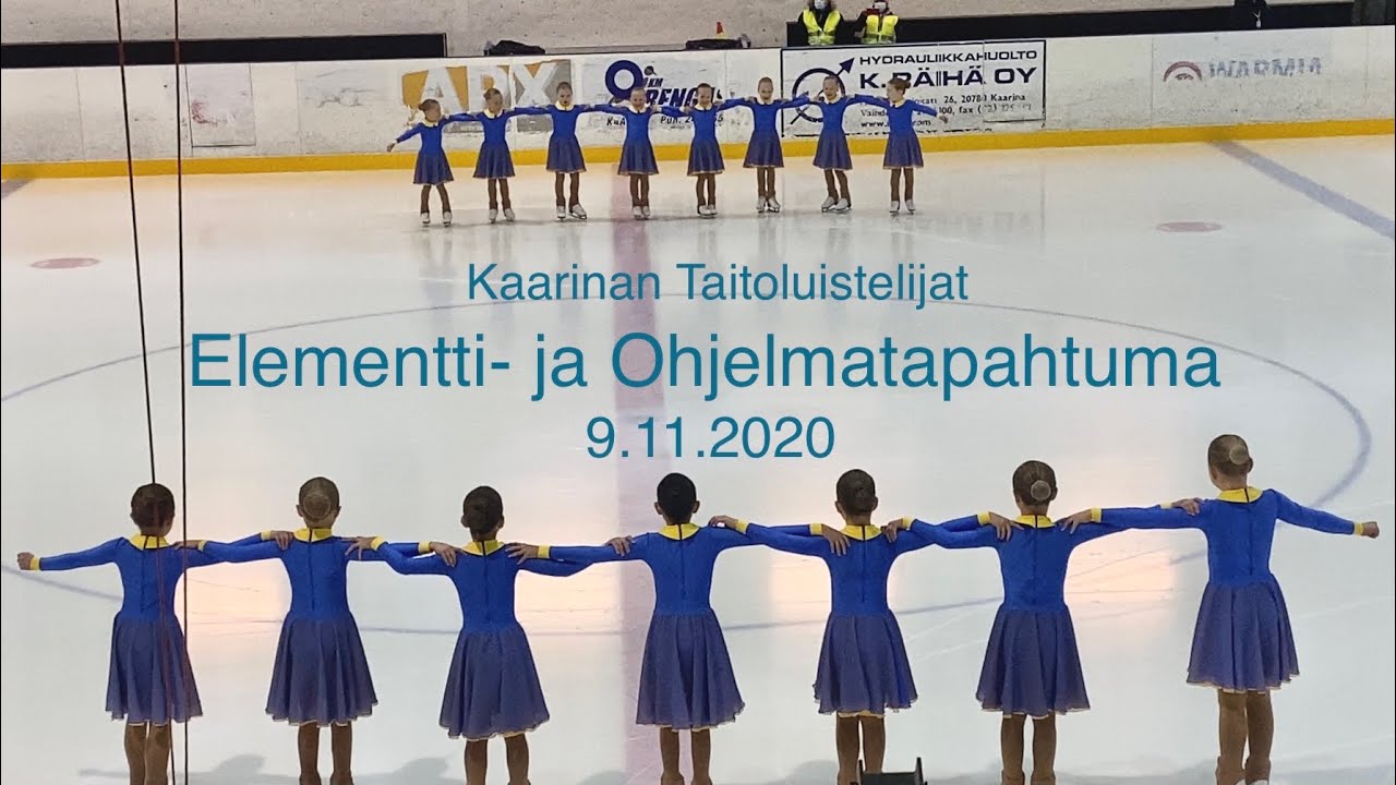 Kaarinan Taitoluistelijoiden Elementti- ja ohjelmatapahtuma 9.11.2020