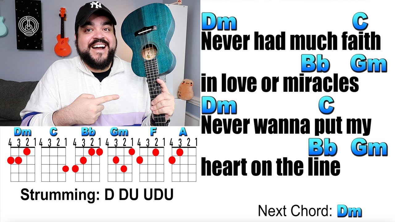 LOCKED OUT OF HEAVEN - Bruno Mars (Ukulele Play Along with Chords and Lyrics)