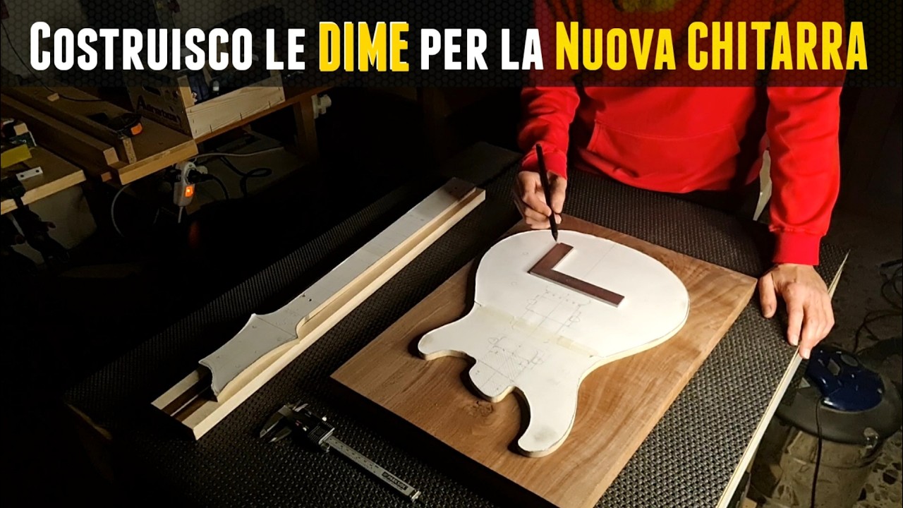 Come Costruire una CHITARRA: Costruzione delle DIME #faidate #chitarra #guitar #diy