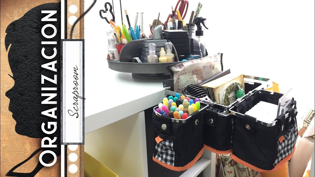 Como organizar el material de scrapbook