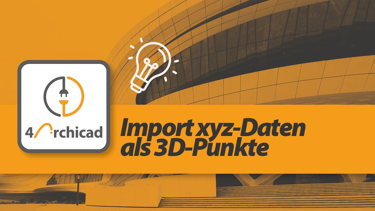 PointCab 4Archicad Plugin 3.0: Import xyz-Daten als 3D-Punkte