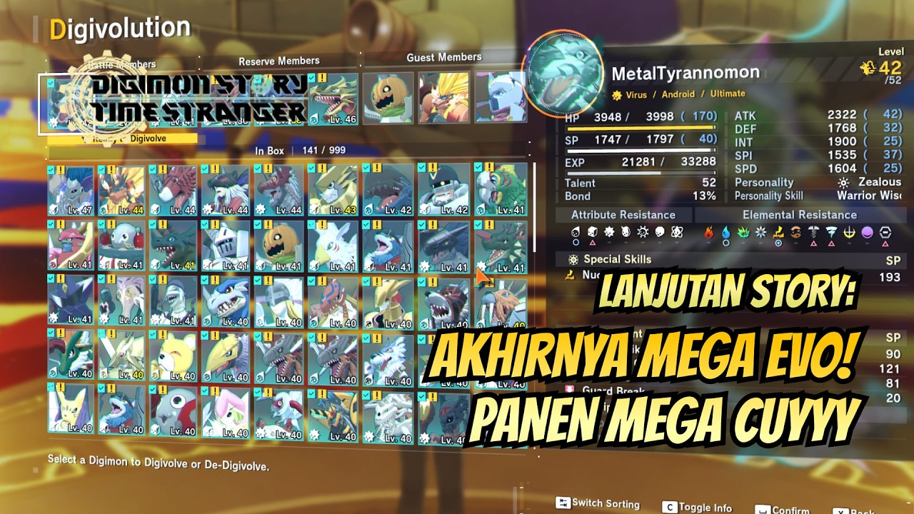 Pertengkaran Teman Masa Kecil Part 2 + MEGA EVO | Digimon TIme Stranger