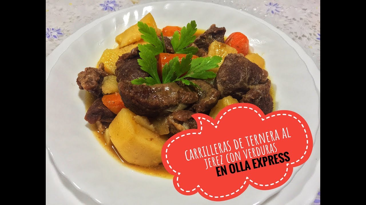 Carrilleras de Ternera al Jerez con Verduras I En Olla Express