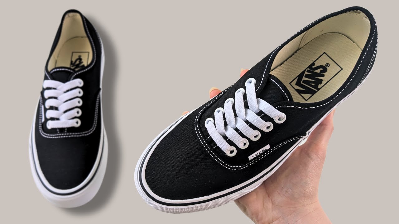 КАК ЗАШНУРОВАТЬ КРОССОВКИ VANS AUTHENTIC (СТАНДАРТНЫЙ СПОСОБ)