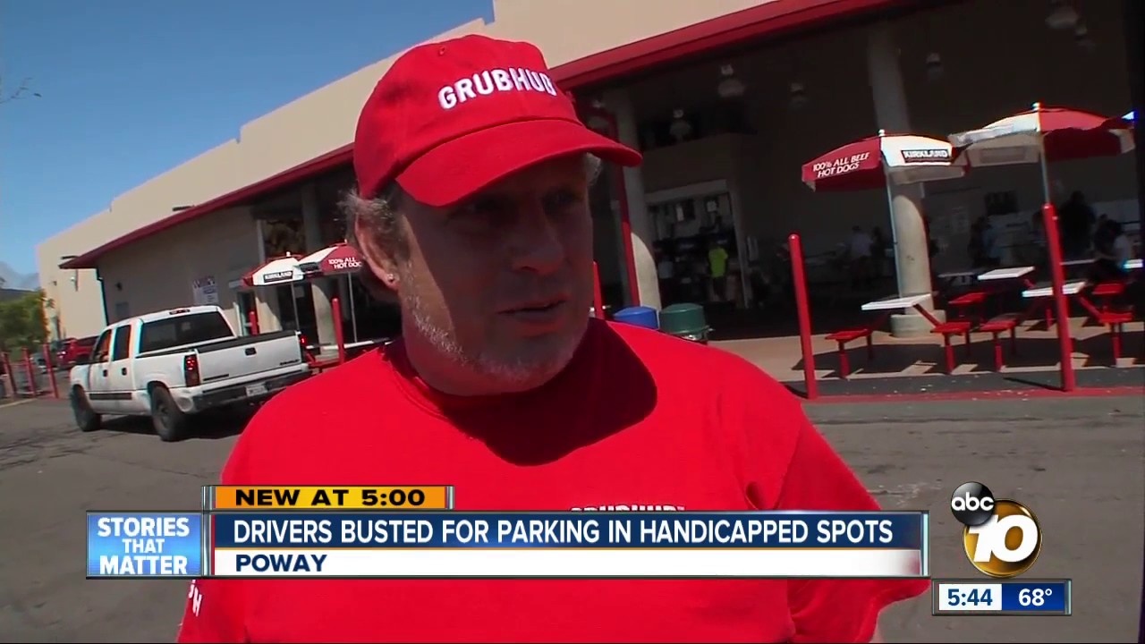Drivers busted for parking in handicapped spots