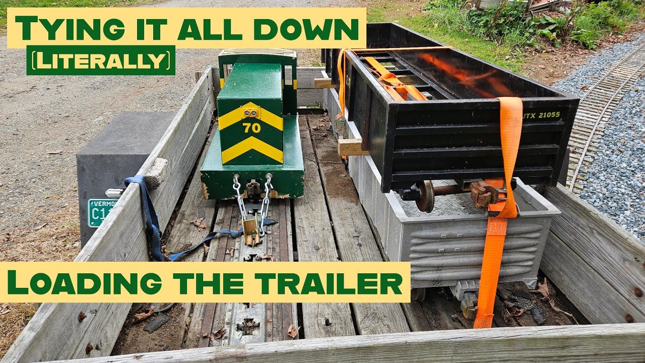 The Art (and Chaos) of Loading a Miniature Train for Transport