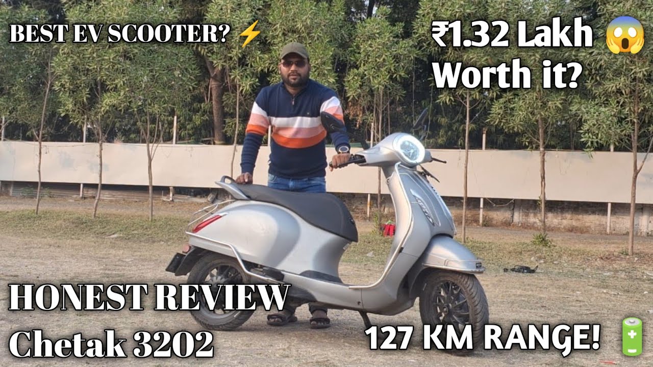 New Bajaj Chetak 3202 Review 🔥 Premium Electric Scooter from Bajaj
