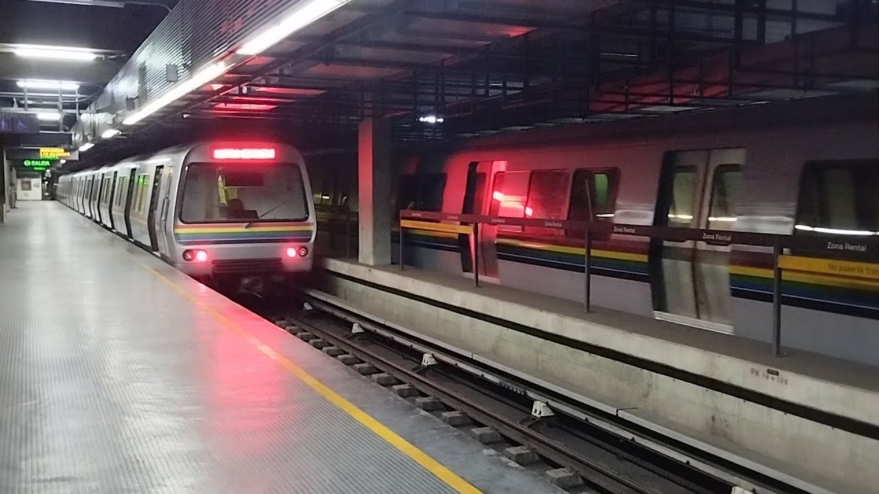 Metro De Caracas Linea 4 Tren Alstom S3 y S1 En la Estación Zona Rental