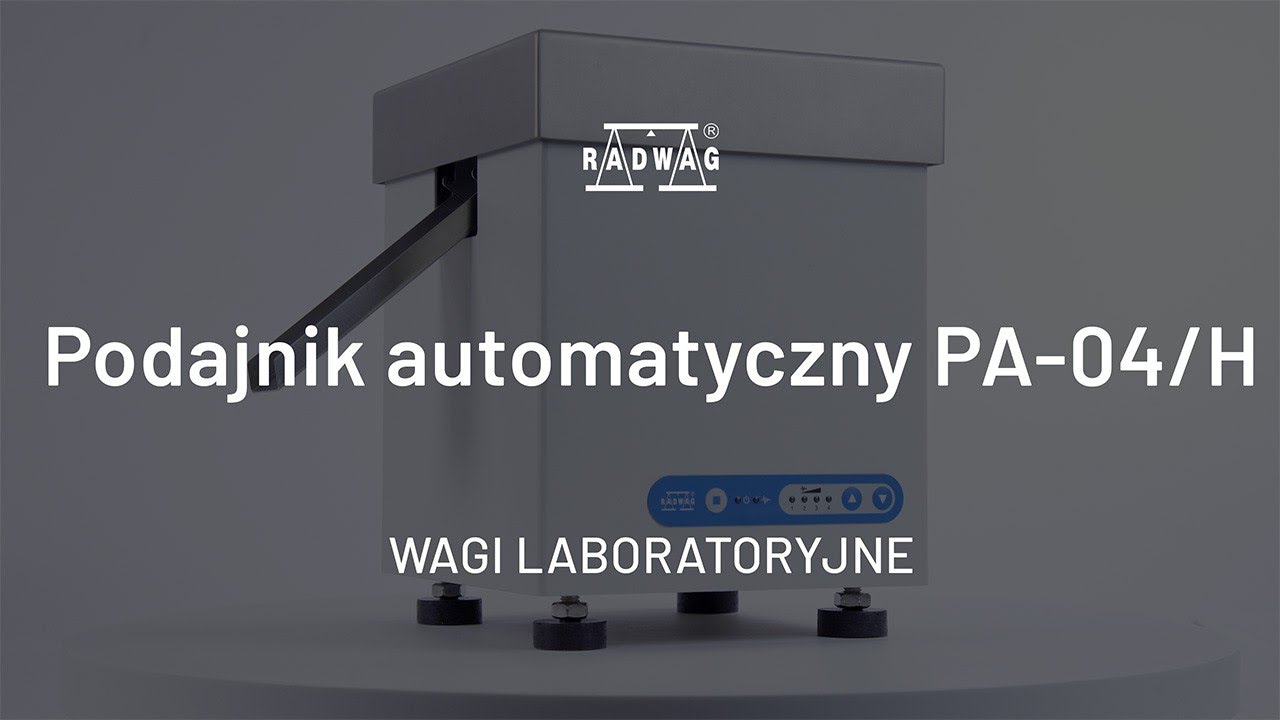 Podajnik automatyczny PA-04/H RADWAG w przemyśle farmaceutycznym i nie tylko