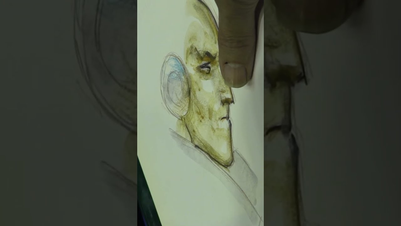 Juan Gim&eacute;nez (The Fourth Power) Drawing and Painting The Metabaron! (Full Time-lapse) #comics #manga