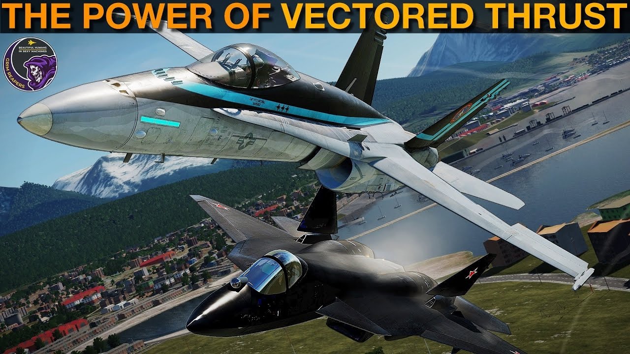 7 истребителей F-18 Hornet против 4 истребителей Су-57 Felons: массовый воздушный бой | DCS