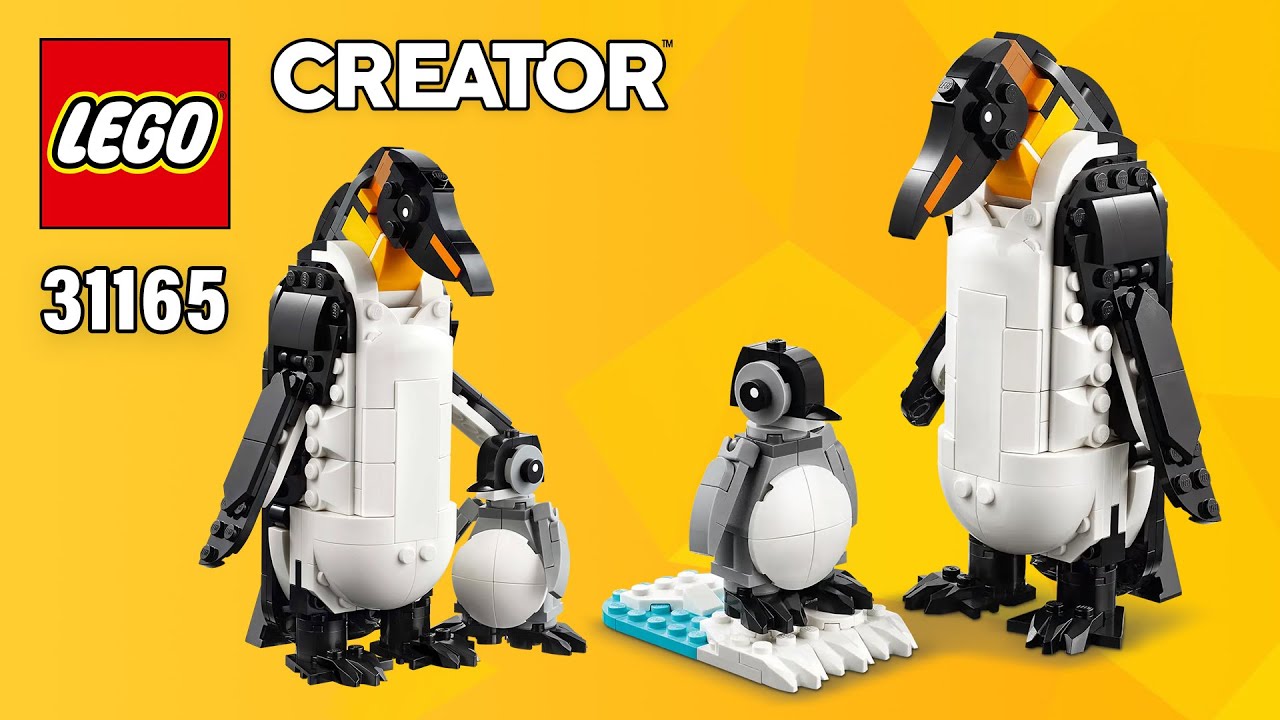 LEGO Penguins (31165) от Creator 3in1 Wild Animals: Panda Family | Альтернативные инструкции по с...