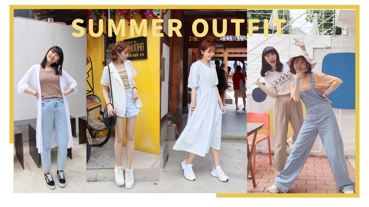 好看又舒服的9套旅行穿搭👭35度熱翻的韓國夏天穿什麼？｜Summer LOOKBOOK 2019｜居妮Ginny Daily♥