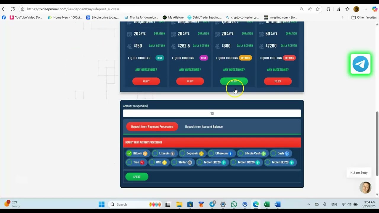 Huge Daily Profits from TRX DEEP MINER