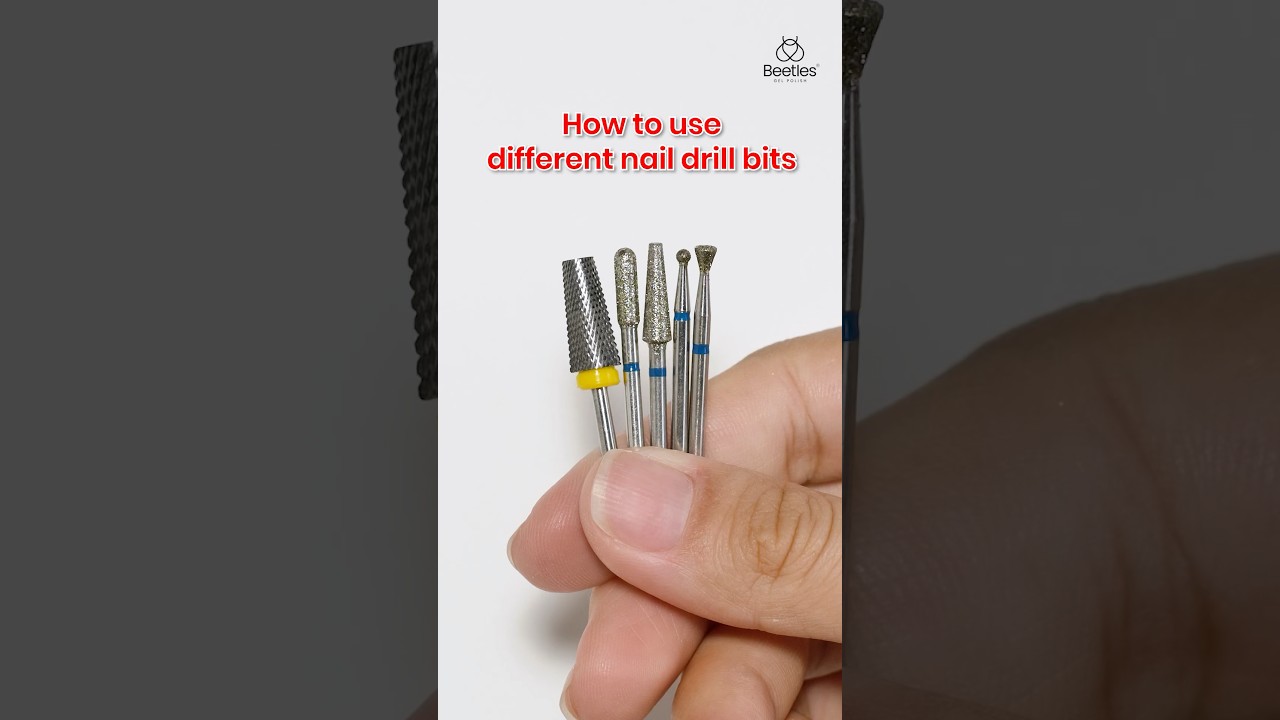 🤩Learn how to use different nail drill bits effectively with Beetles electric drill💅