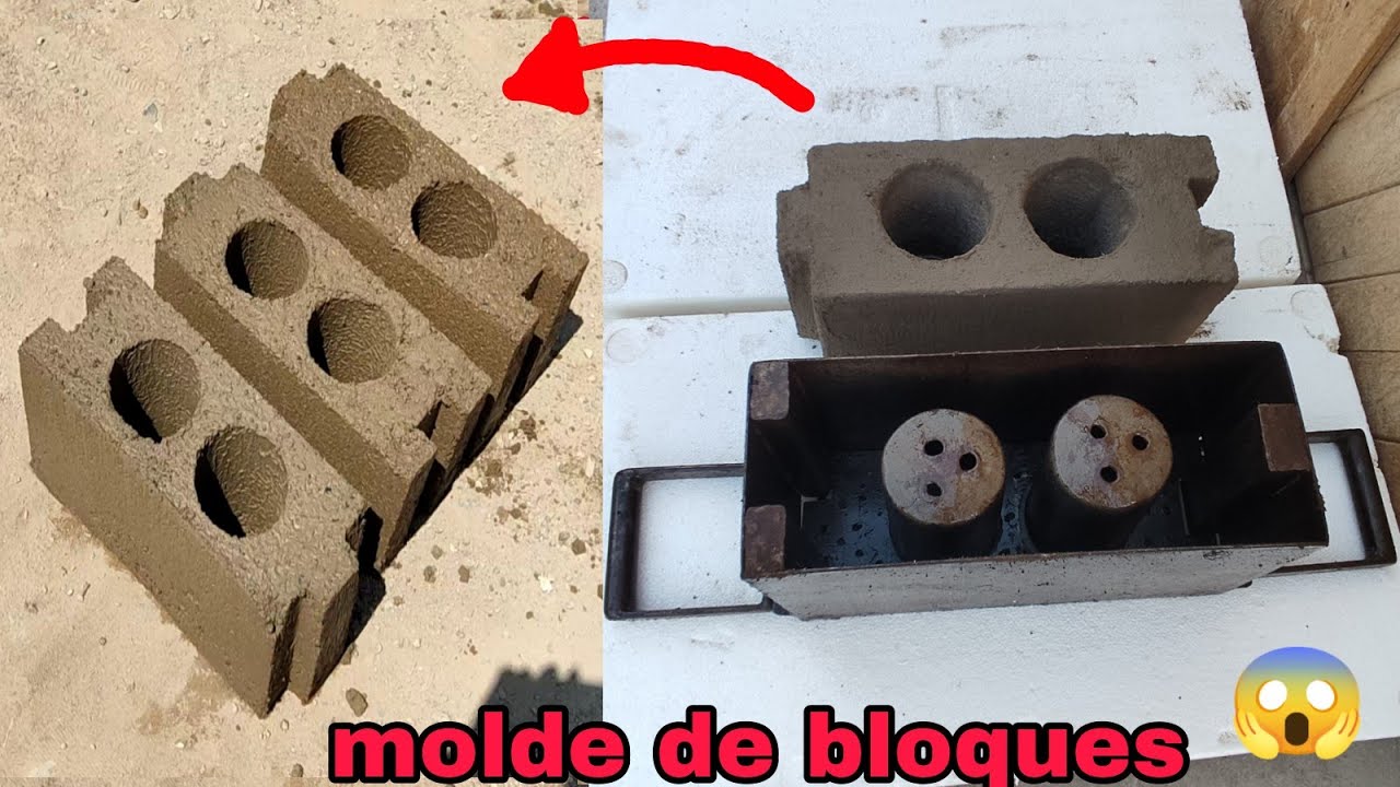 cómo hacer forma de bloque de ajuste. molde de bloques muy práctico. ( molde de bloquetas).🤩