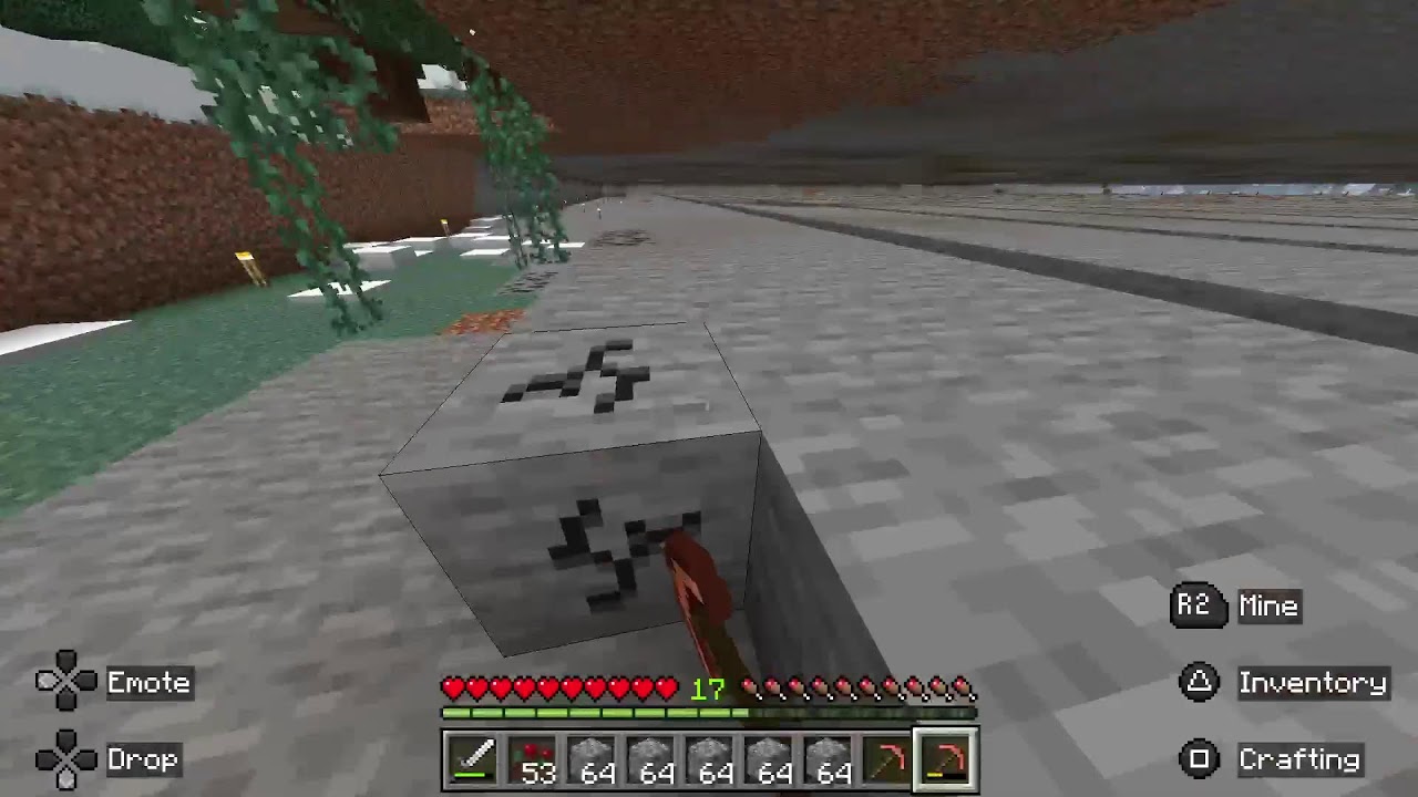 🟣 Clearing Entire Area to Build a Snow Village ☃️ 🌨️ Minecraft PS5 - Silent Survival Part 27