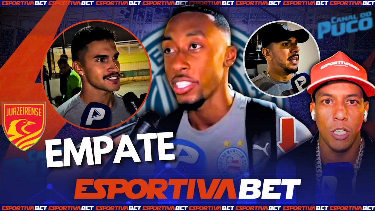 JOÃO PAULO, NESTOR E LUIZ GUSTAVO FALARAM APÓS EMPATE POLÊMICO CONTRA O JUAZEIRENSE EM UM CAMPO RUIM
