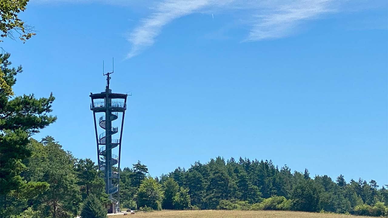 Himmelsleiter Aussichtsturm in Pottenstein in der Fränkischen Schweiz