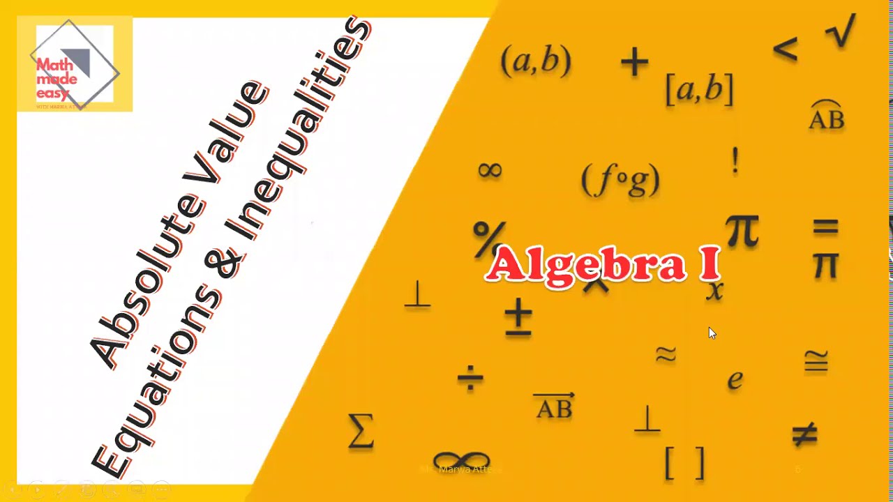 Absolute Value Equations and Inequalities in Arabic