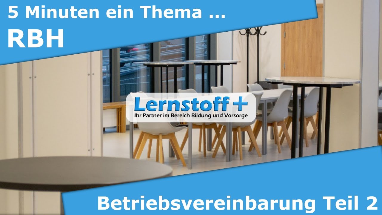 Industriemeister | Logistikmeister | RBH | Betriebsvereinbarungen Teil 2