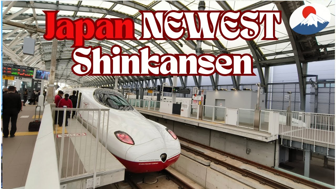 Experiencing Japan's NEWEST Bullet Train Nishi-Kyushu Shinkansen Kamome from Nagasaki to Takeo-Onsen