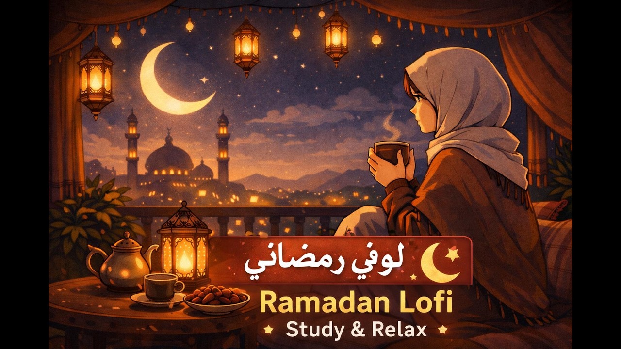 Ramadan Lofi 🌙 Chill Arabic Beats for Study & Relax | Peaceful Night Vibes لوفي رمضاني 🌙