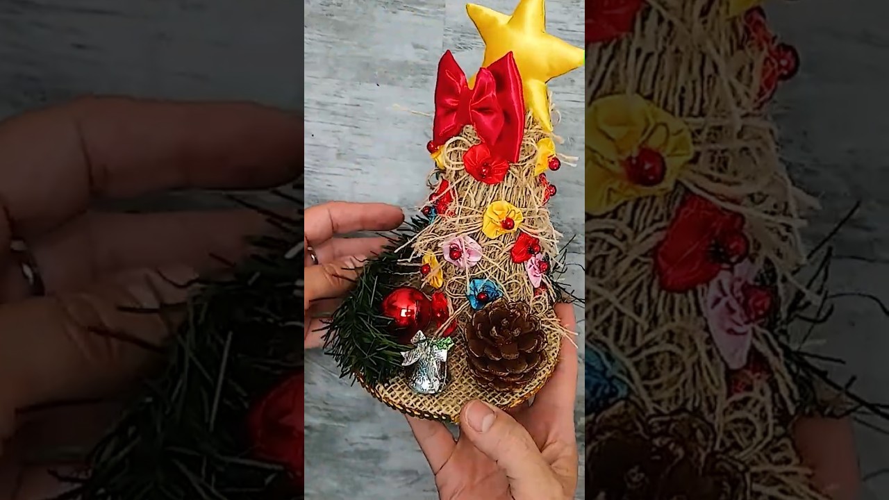 JUTE CHRISTMAS TREE USING RECYCLED MATERIALS - HOW TO MAKE, STEP-BY-STEP | CHRISTMAS SPECIAL