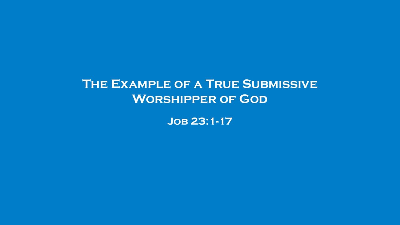 The Example of a True Submissive Worshipper of God