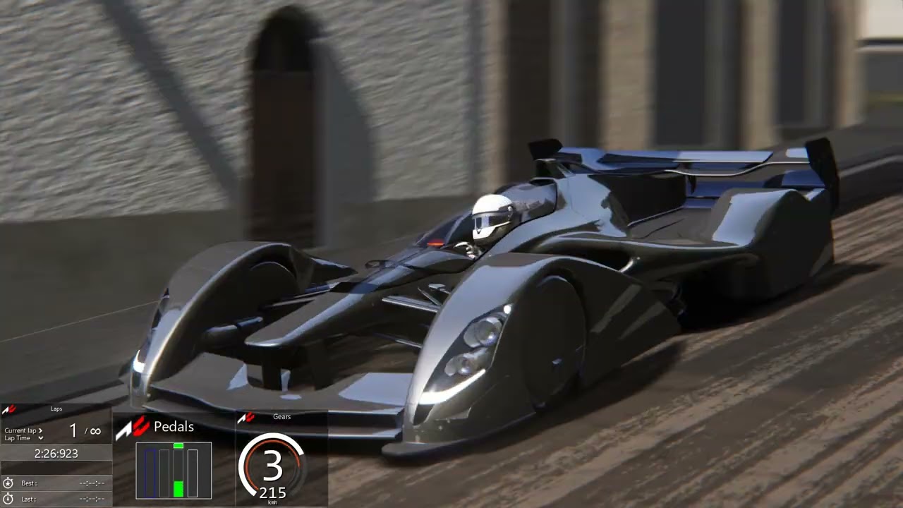 Assetto Corsa Pescara 1957 Red Bull X1 S2 World Record 4:23.552 TV Cam