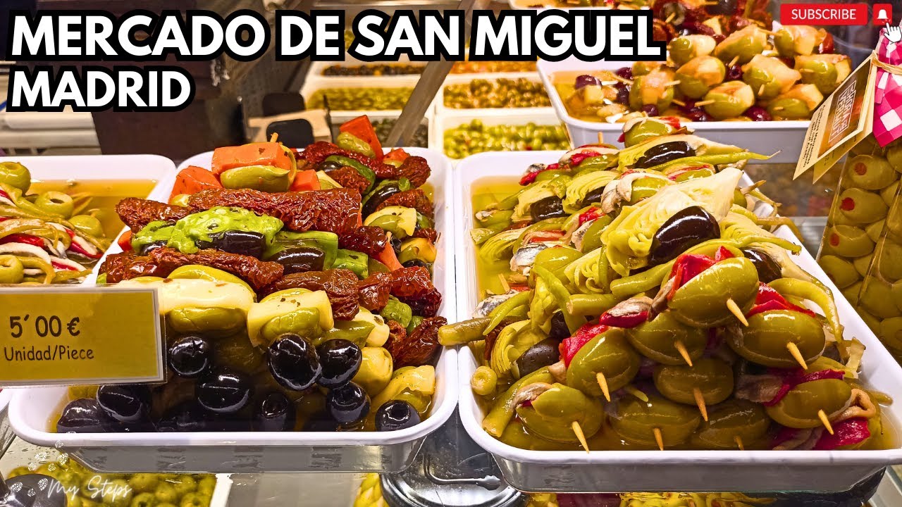 #walkingtour4k #virtualtour  Mercado de San Miguel, Madrid