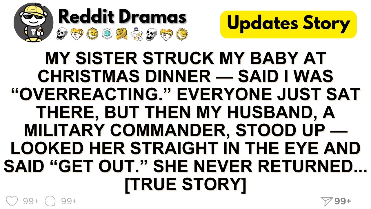 MY SISTER STRUCK MY BABY AT CHRISTMAS DINNER — SAID I WAS “OVERREACTING.” EVERYONE JUST SAT THERE...