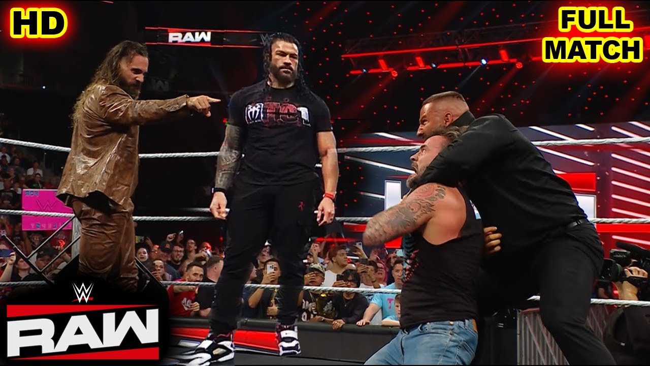 Full Fight : Roman Reigns Attacks Bron Breakker Bronson Reed & Seth Rollins | WWE RAW 28 July 2025