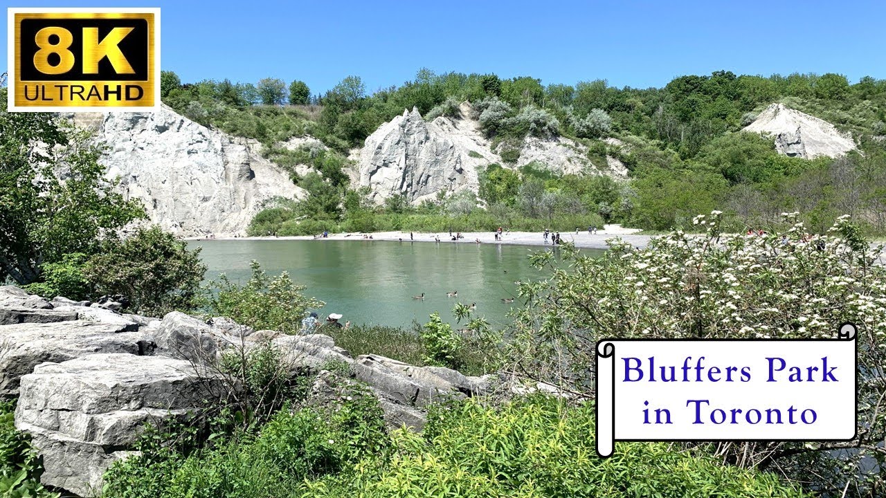 The Stunning Cliffs of Bluffers Park in in Toronto - 8K