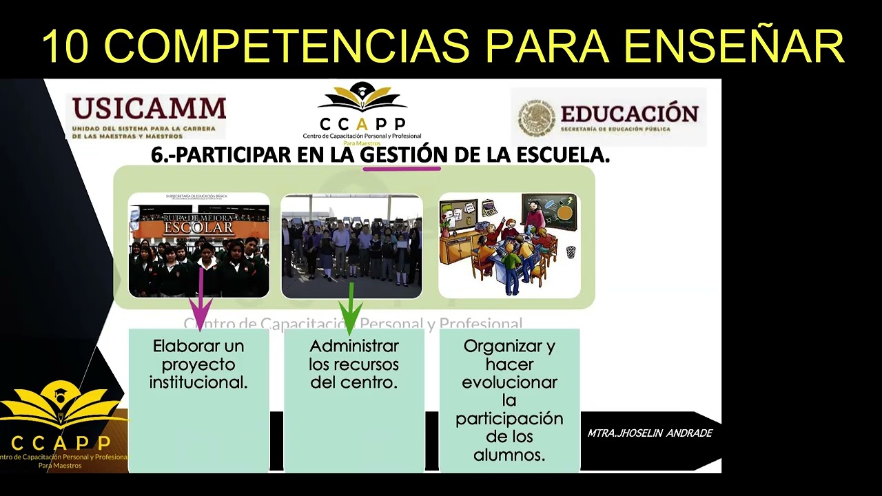10 COMPETENCIAS PARA ENSEÑAR