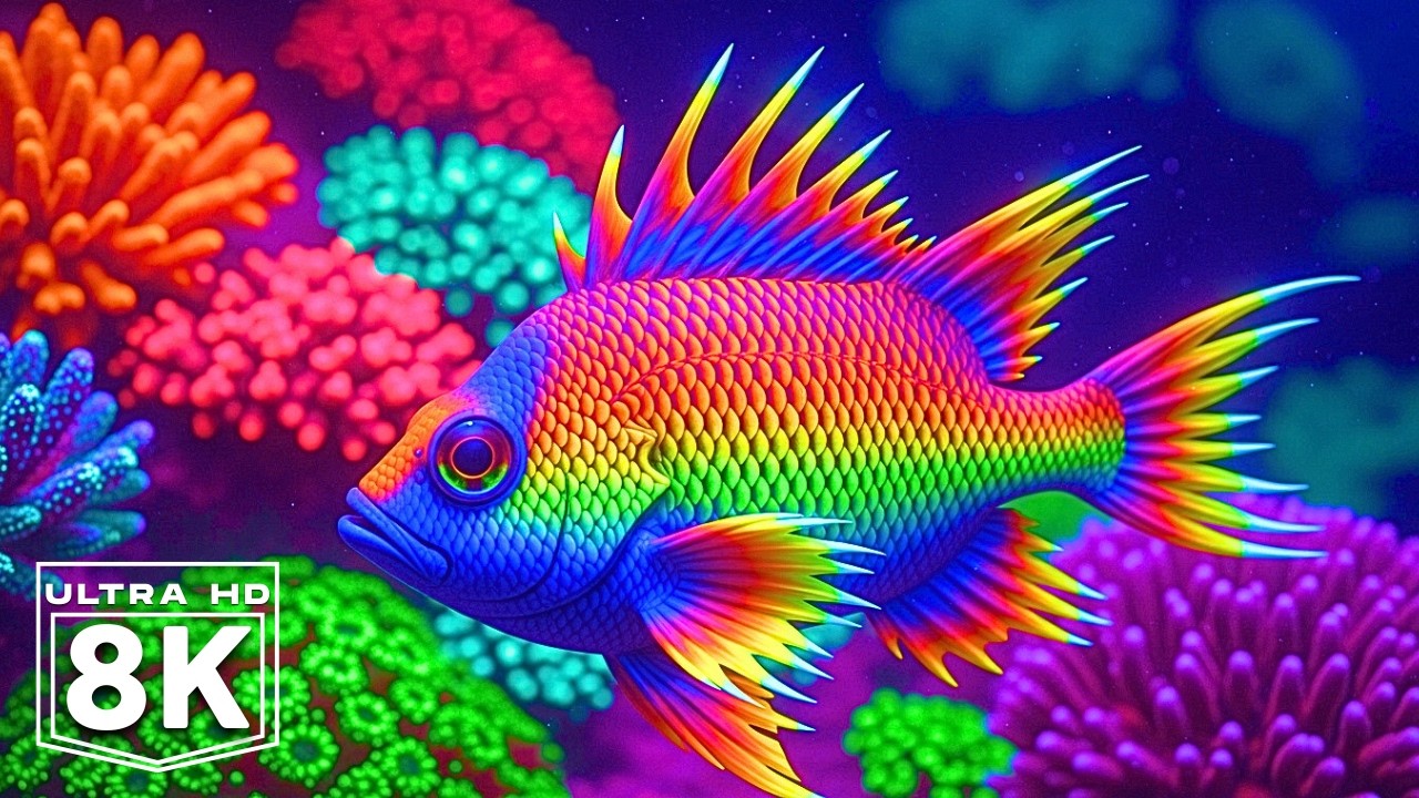 Dive Into the Mesmerizing Underwater Realm🐳Marvel at Sea Animal in The Best 4K ULTRA HD Aquarium #55
