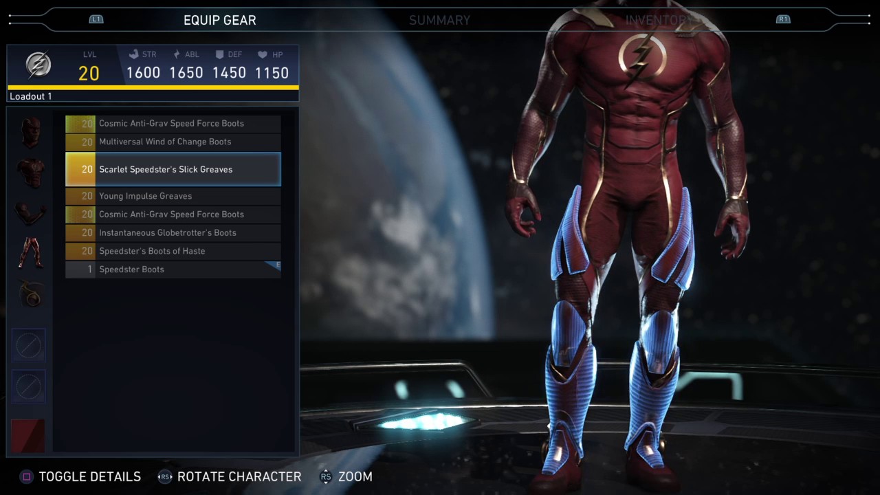Injustice 2 - The Flash Epic Gear Showcase/ Special Moves