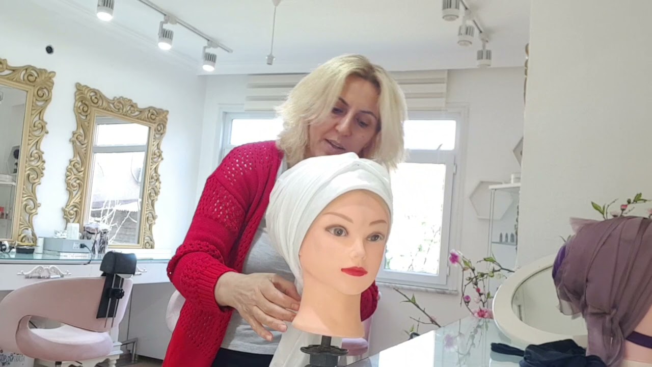 tek başörtüsüyle yapılabilecek turban