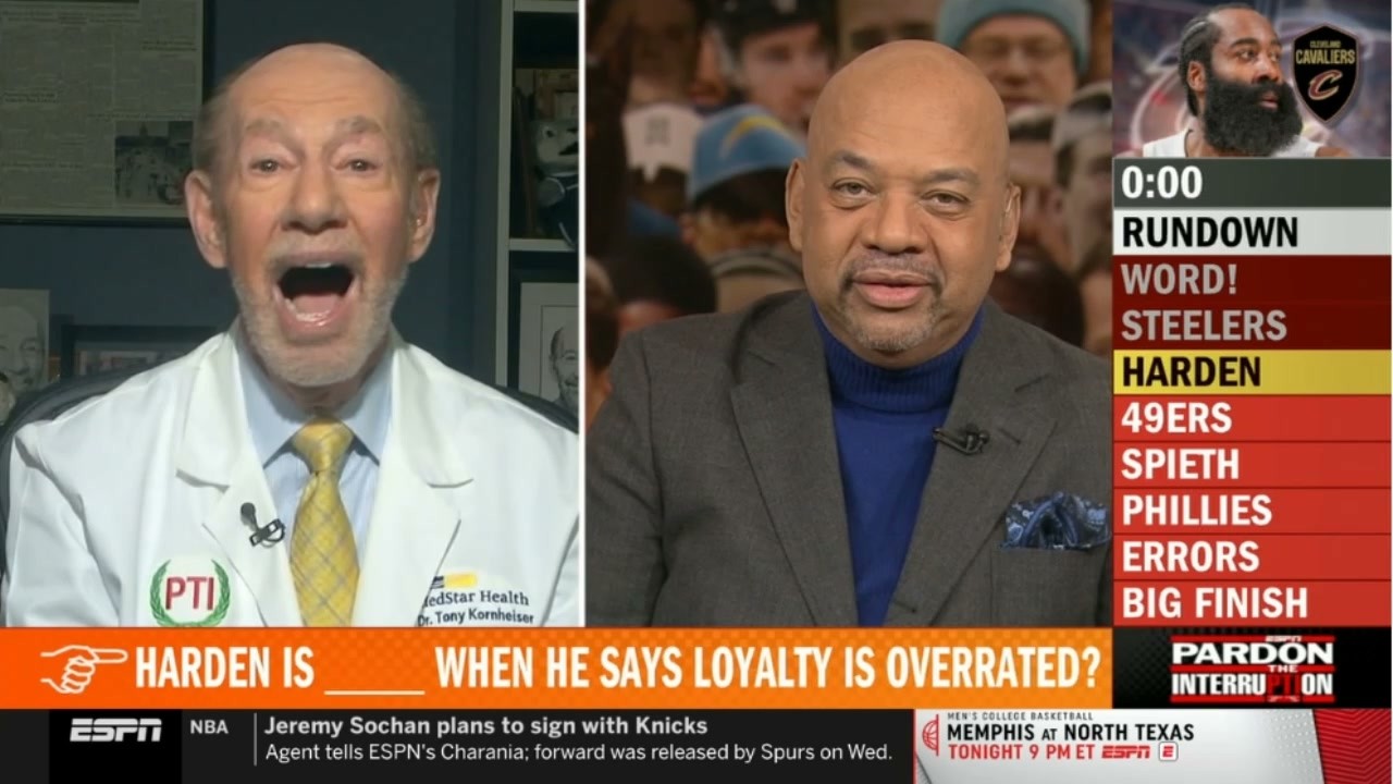 Pardon the Interruption | Michael Wilbon: James Harden is RIGHT when he says loyalty is overrated?