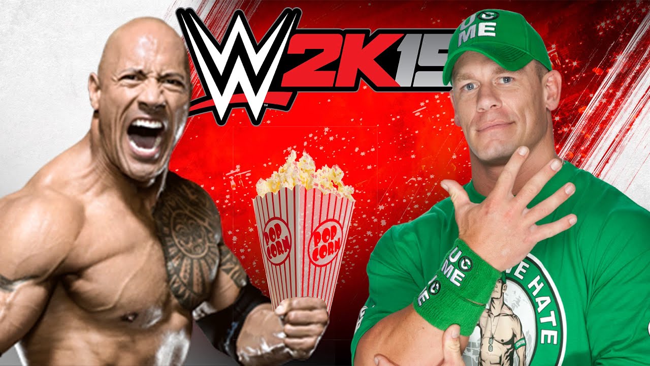 WWE 2K15 NGAKAK ABIS!! The Rock Jualan Popcorn! BWAHAHAHA