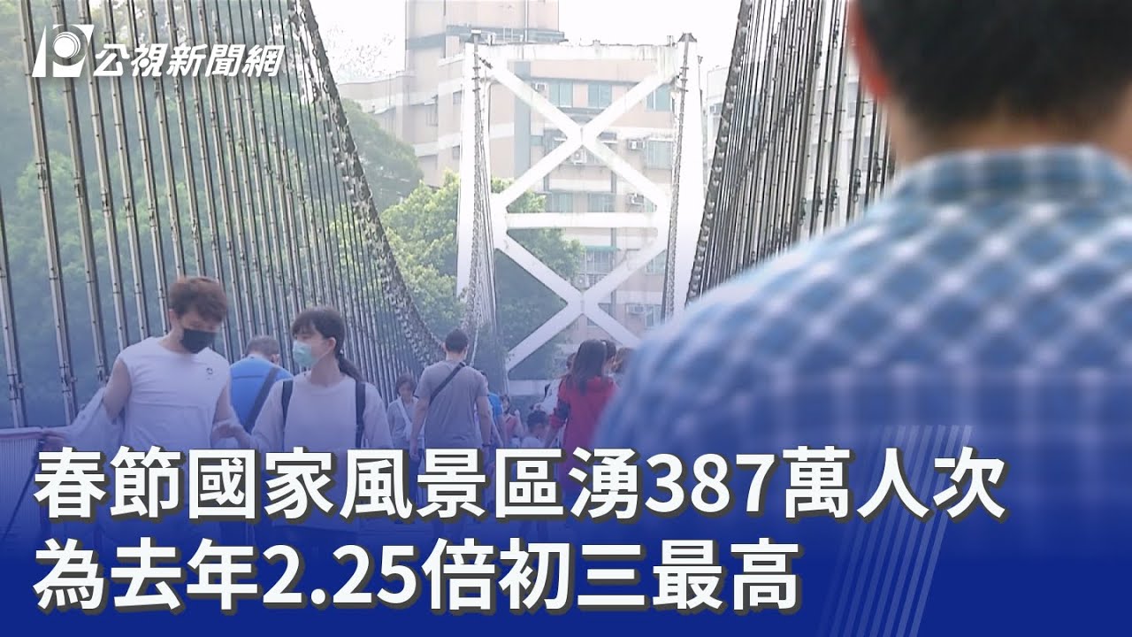 春節國家風景區湧387萬人次 為去年2.25倍初三最高｜20260223 公視晚間新聞